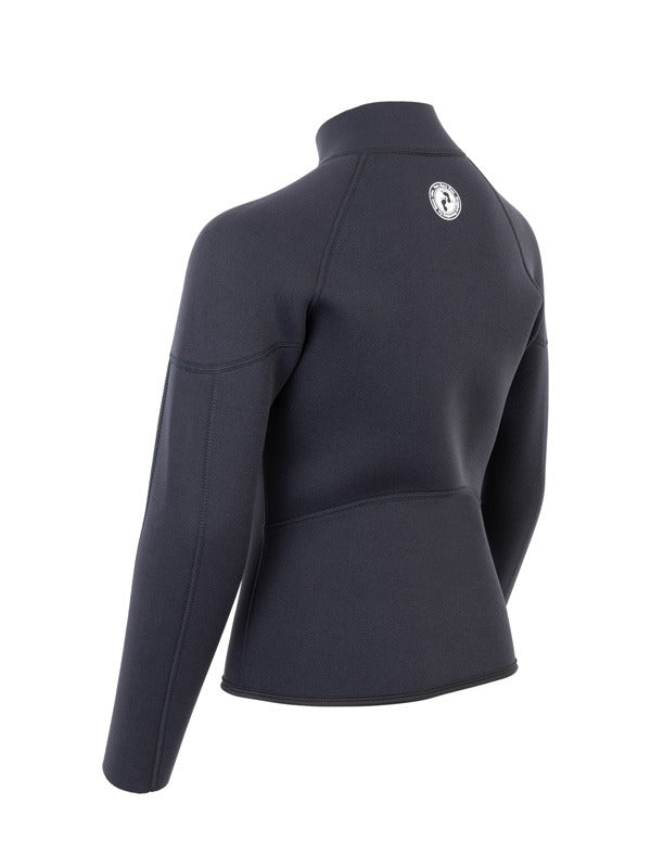 Two Bare Feet Junior Perspective Half Zip 2.5mm Wetsuit Jacket (Black)