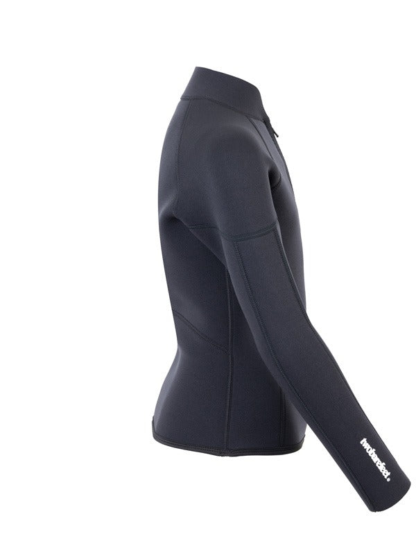 Two Bare Feet Junior Perspective Half Zip 2.5mm Wetsuit Jacket (Black)
