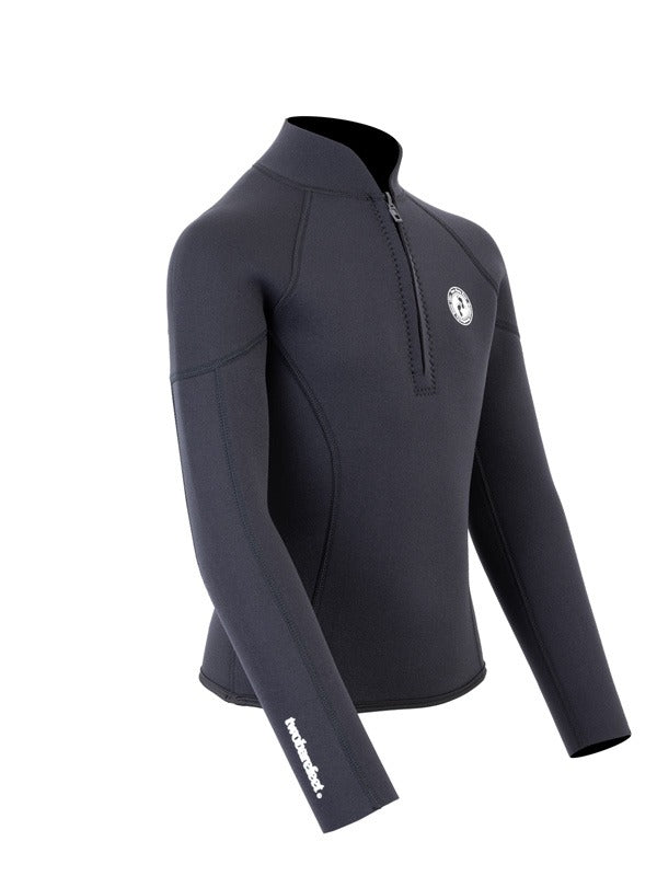 Two Bare Feet Junior Perspective Half Zip 2.5mm Wetsuit Jacket (Black)
