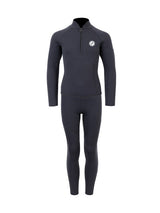 Two Bare Feet Junior Perspective Half Zip 2.5mm Wetsuit Jacket and Pants Set (Black)