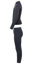 Two Bare Feet Junior Perspective Half Zip 2.5mm Wetsuit Jacket and Pants Set (Black)