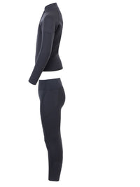 Two Bare Feet Junior Perspective Half Zip 2.5mm Wetsuit Jacket and Pants Set (Black)
