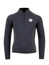 Two Bare Feet Junior Perspective Half Zip 2.5mm Wetsuit Jacket (Black/Grey/Grey)