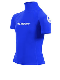 Two Bare Feet Junior "Logo" Short Sleeve Rash Vest (Blue)