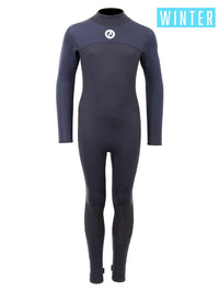 Two Bare Feet Thunderclap 5/4mm Junior Winter Wetsuit (Black)