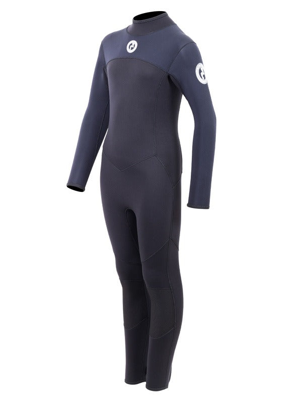 Two Bare Feet Thunderclap 4/3mm Junior Winter Wetsuit (Black)