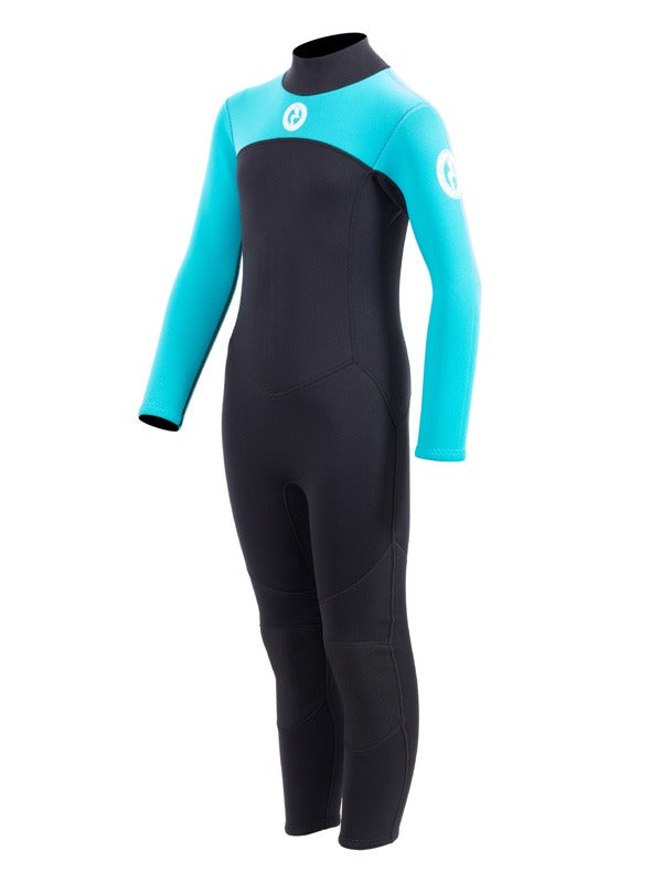 Two Bare Feet Thunderclap 2.5mm Junior Wetsuit (Aqua / Black)