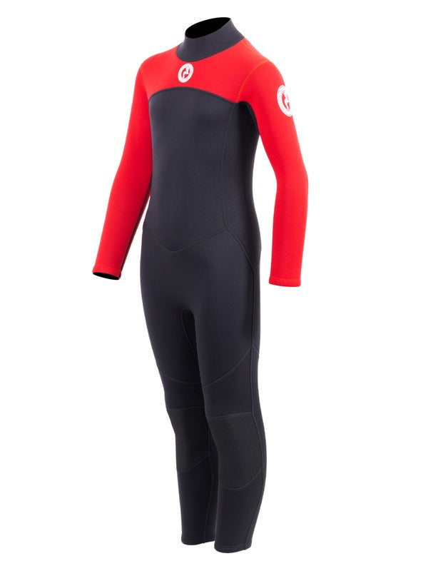Two Bare Feet Thunderclap 2.5mm Junior Wetsuit (Red / Black)