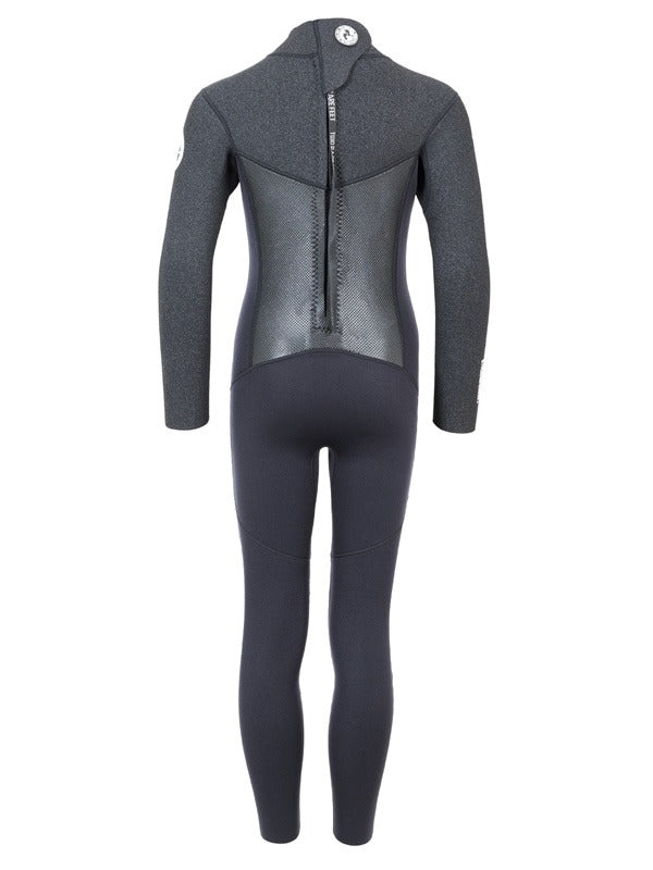 Two Bare Feet Thunderclap Pro 3/2mm Junior Wetsuit (Black / Dark Grey)