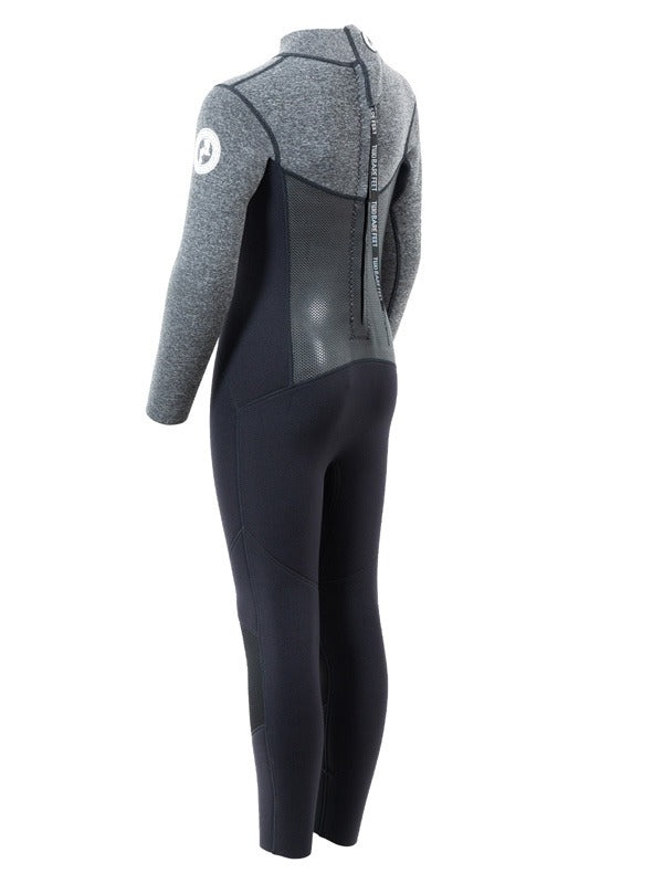 Two Bare Feet Thunderclap Pro 3/2mm Junior Wetsuit (Black / Delta Grey)