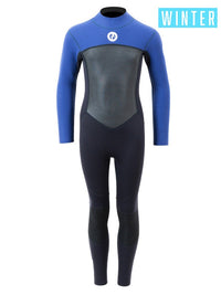 Two Bare Feet Thunderclap Pro 4/3mm Junior Winter Wetsuit (Black / Blue)