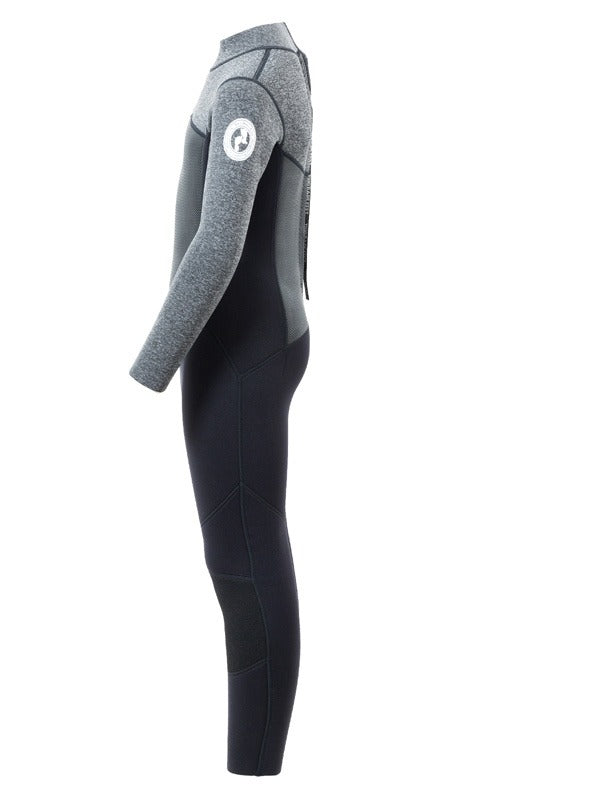 Two Bare Feet Thunderclap Pro 4/3mm Junior Winter Wetsuit (Black / Delta Grey)