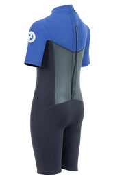 Two Bare Feet Thunderclap Pro 3/2mm Junior Shorty Wetsuit (Black/Blue)