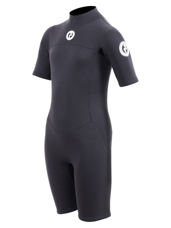 Two Bare Feet Thunderclap 2.5mm Junior Shorty Wetsuit (Black)
