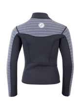 Two Bare Feet Junior Aspect Fleece Lined Zipless Thermal 2.5mm Superstretch Wetsuit Top & Pants Set (Black/Grey Stripes)