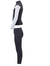 Two Bare Feet Junior Aspect Fleece Lined Zipless Thermal 2.5mm Superstretch Wetsuit Top & Pants Set (Black/Grey/Grey)