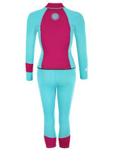 Two Bare Feet Harmony 3mm Jacket & Capri Pants Set (Raspberry / Mint)