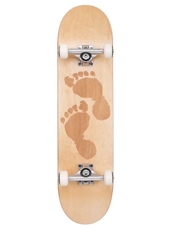 Two Bare Feet 7.75" Laser Logo Canadian Maple Complete Skateboard
