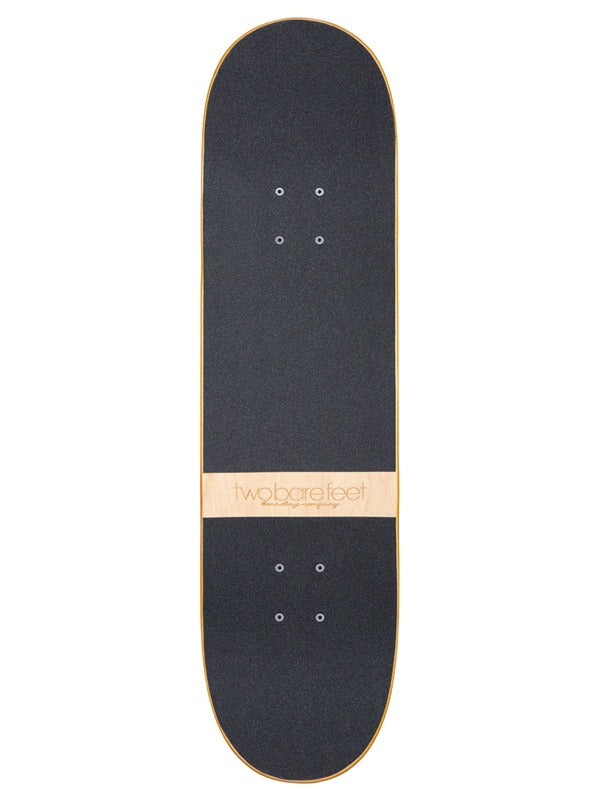 Two Bare Feet 7.75" Laser Logo Canadian Maple Complete Skateboard