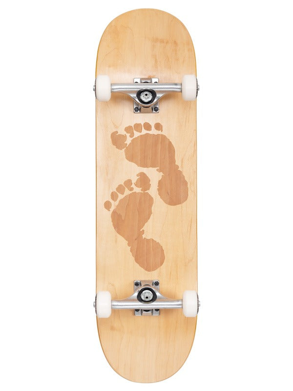 Two Bare Feet 8.5" Laser Logo Canadian Maple Complete Skateboard