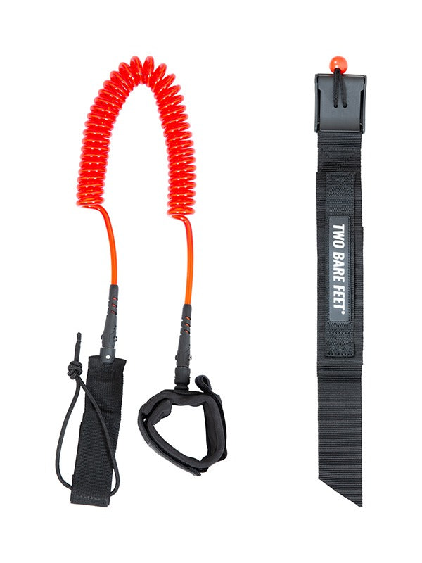 Two Bare Feet SUP Leash and Quick Release Waist Belt Package