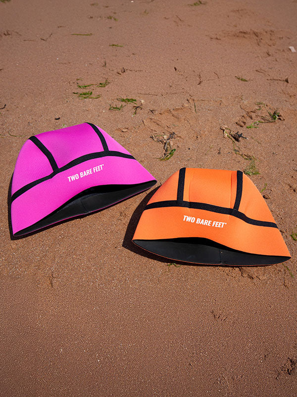 Two Bare Feet 2.5mm Neoprene Cold Water Swim Cap (Orange)