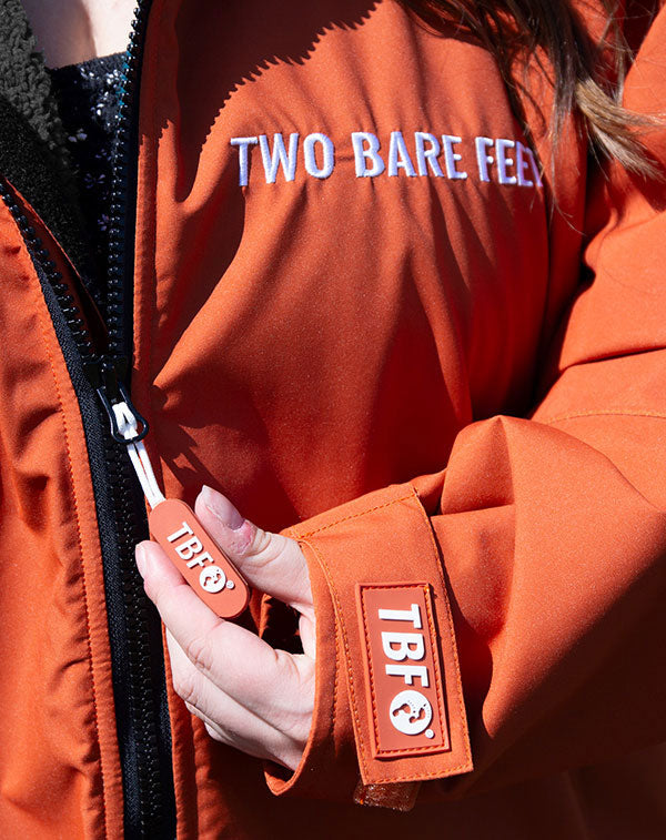 Core Waterproof Changing Robe (Burnt Orange/Charcoal)