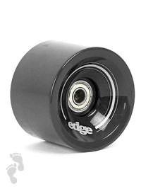 Edge Series Longboard Wheels Set of 4 70mm / 78A plus Bearings (Black)