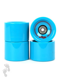 Edge Series Longboard Wheels Set of 4 70mm / 78A plus Bearings (Blue)
