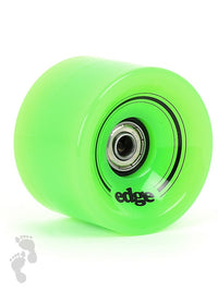 Edge Series Longboard Wheels Set of 4 70mm / 78A plus Bearings (Green)