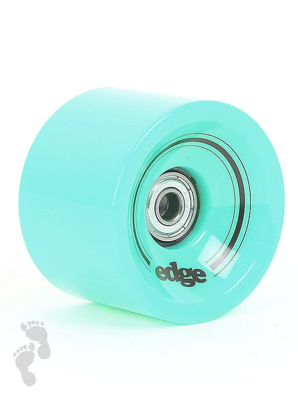Edge Series Longboard Wheels Set of 4 70mm / 78A plus Bearings (Mint)