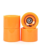 Edge Series Longboard Wheels Set of 4 70mm / 78A plus Bearings (Orange)
