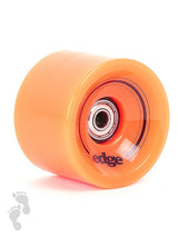 Edge Series Longboard Wheels Set of 4 70mm / 78A plus Bearings (Orange)