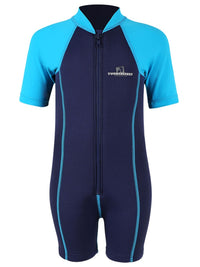 Lycra Arm Children's Wetsuit (Blue/Aqua)