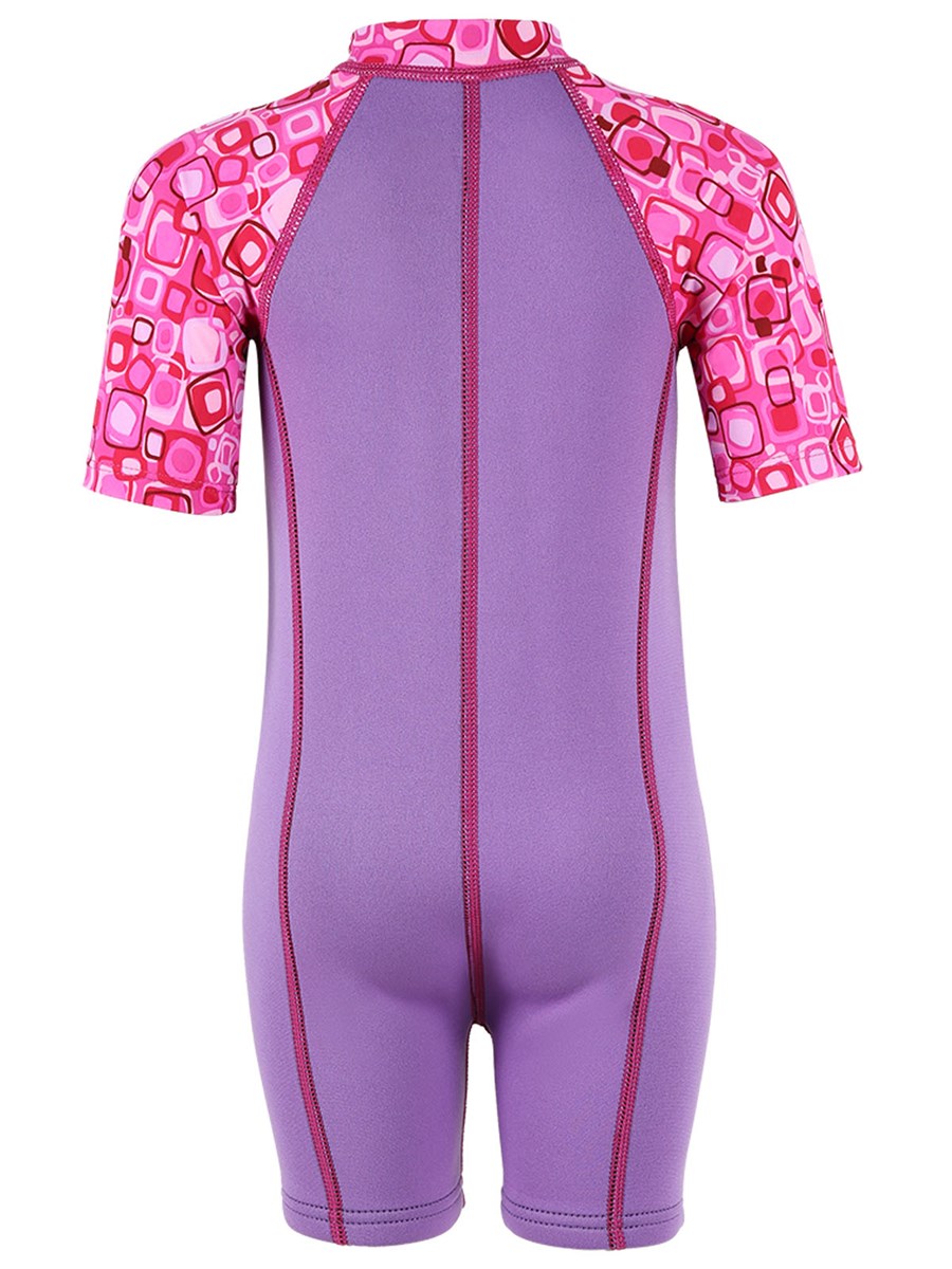 Patterned Lycra Arm Children's Wetsuit (Lilac)
