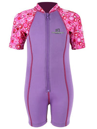 Patterned Lycra Arm Children's Wetsuit (Lilac)