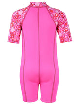 Patterned Lycra Arm Children's Wetsuit (Pink)