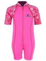 Patterned Lycra Arm Children's Wetsuit (Pink)