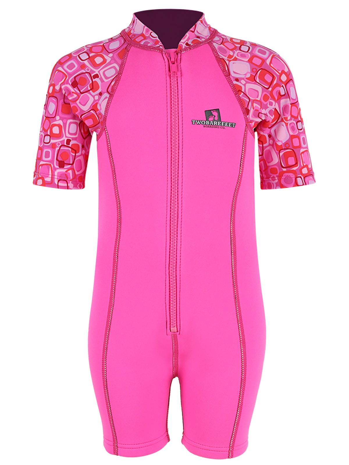 Patterned Lycra Arm Children's Wetsuit (Pink)