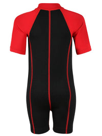 Lycra Arm Children's Wetsuit (Black/Red)