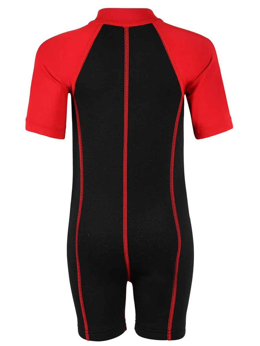 Lycra Arm Children's Wetsuit (Black/Red)