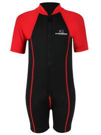 Lycra Arm Children's Wetsuit (Black/Red)