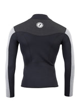 Two Bare Feet Mens Aspect Fleece Lined Zipless Thermal 2.5mm Superstretch Wetsuit Top & Shorts Set (Black/Grey/Grey)