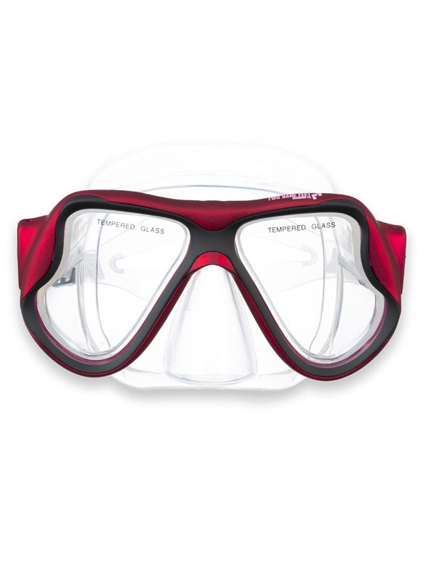 X-Dive Silicone Mask (Red / Clear)