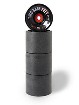 Sessions 78A Longboard Skateboard Wheels (65mm Black) with Two Bare Feet Pro Series 7 Bearings
