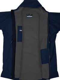 Two Bare Feet Weatherproof Changing Robe with Changing Mat (Marine Blue/Charcoal)