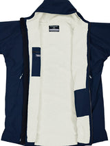Two Bare Feet Kids Weatherproof Changing Robe with Changing Mat (Marine Blue/Cream)