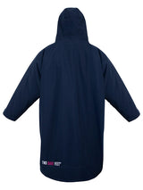 Two Bare Feet Kids Weatherproof Changing Robe with Changing Mat (Marine Blue/Raspberry)