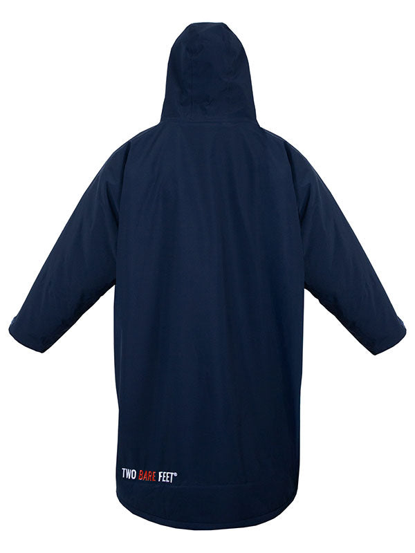 Two Bare Feet Kids Weatherproof Changing Robe with Changing Mat (Marine Blue/Red)