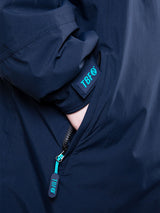 Two Bare Feet Kids Weatherproof Changing Robe with Changing Mat (Marine Blue/Teal)